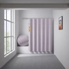 Purple Waffle texture shower curtain, waterproof and mold-proof bathroom partition curtain, home bathroom decoration Application Scenario